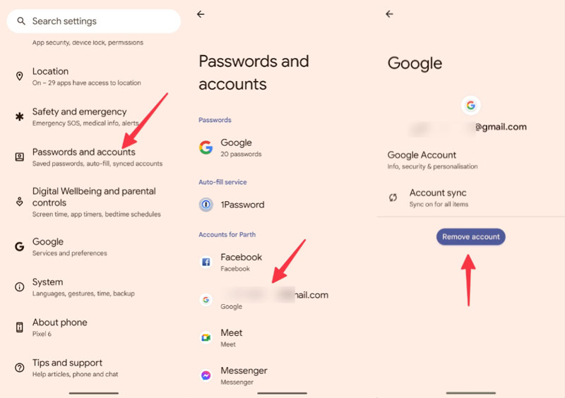 Remove Google Account