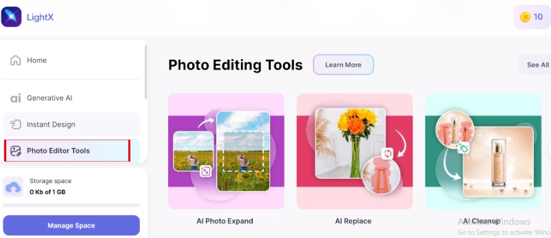 Choose Photo Editing Tools