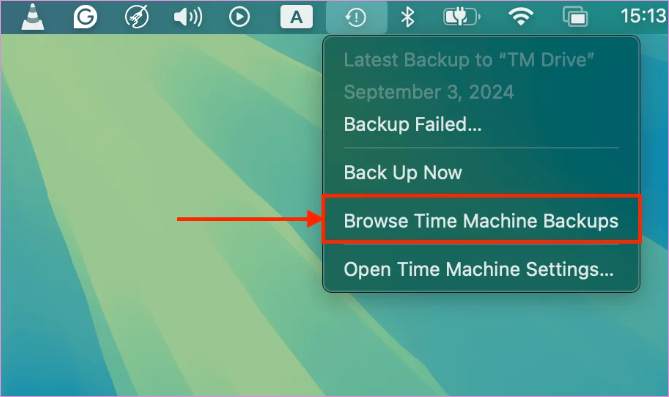 Browse Time Machine Backups