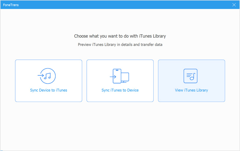 Fonetrans View Itunes Library