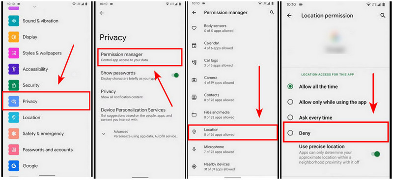 Snapchat Steps for Android