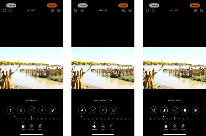 Unblur A Video on iPhone Built in Tools