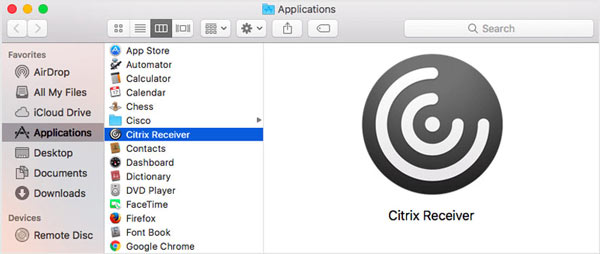 how to delete citrix workspace from mac