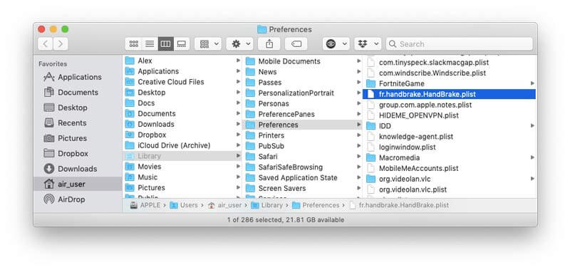 install extra handbrake file for mac