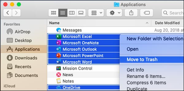 uninstall office 365 from mac