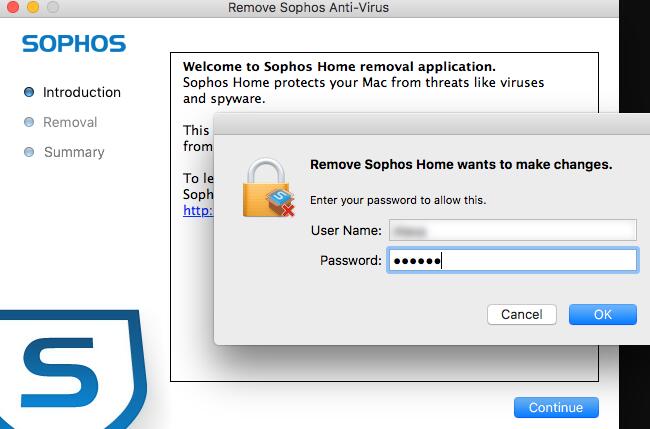 remove sophos home from mac