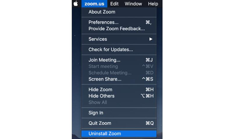 uninstall zoom for mac