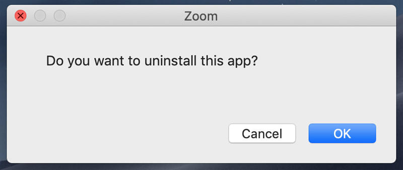 how to uninstall zoom app on mac