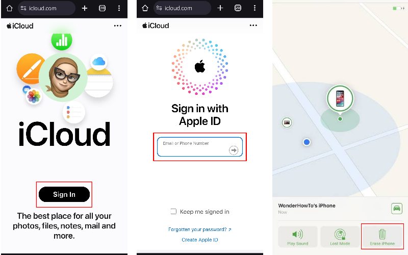 Unlock iPhone Using iCloud