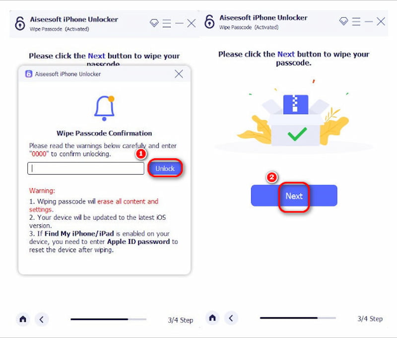 Perform Unlock Process