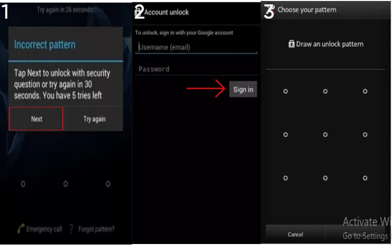 Unlock Samsung Using Google Account