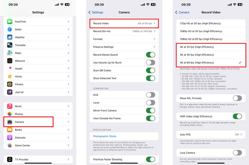 Camera Settings for Vlogging with iPhone