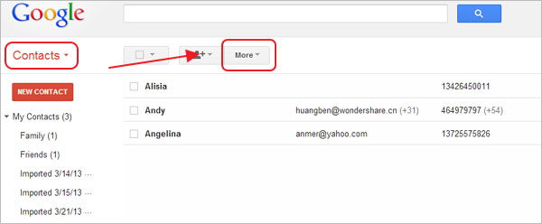 gmail backup email address