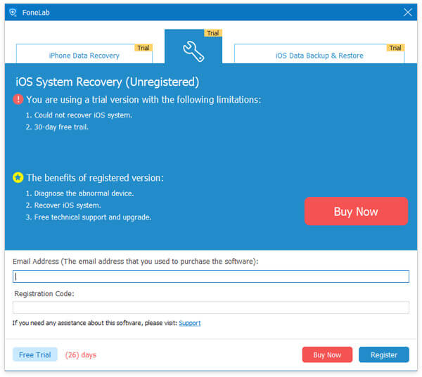 imyfone ios system recovery registration key
