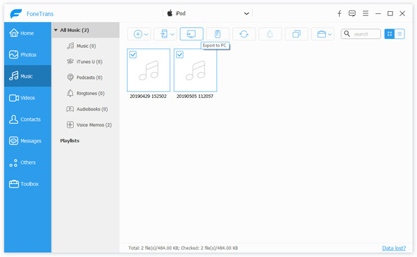 Export iPod Music to PC