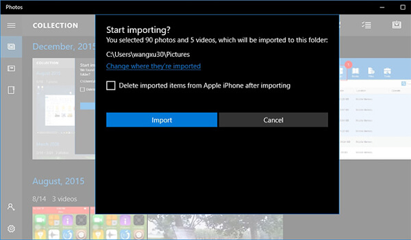 download photos from iphone to pc windows 10