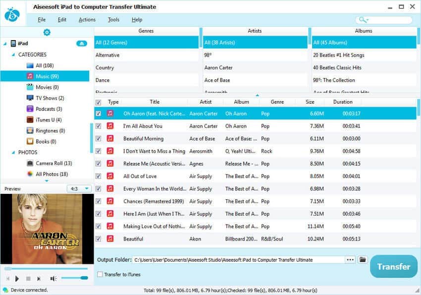 Aiseesoft iPad to Computer Transfer Pro software
