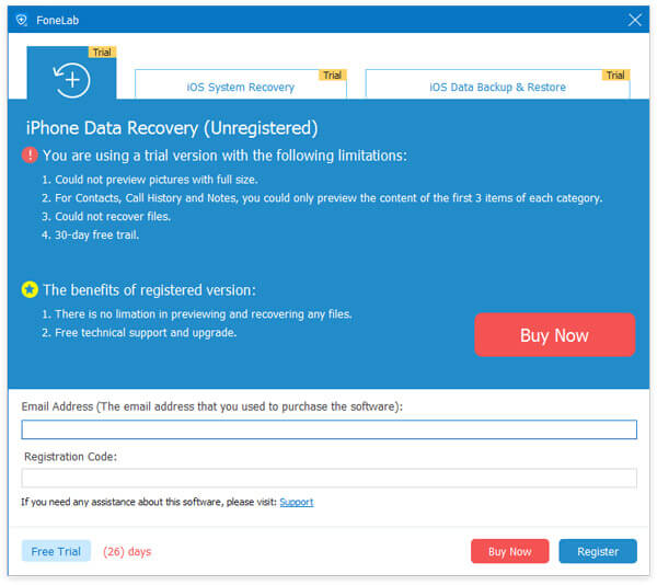 codigo de registro data recovery