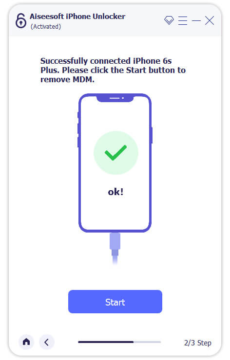 Connect to MDM Successful