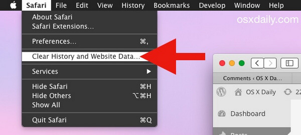 how to do the search tab on websites for mac