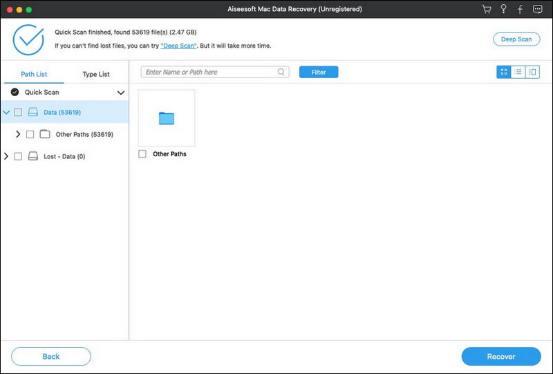 recover files from a mac network drive