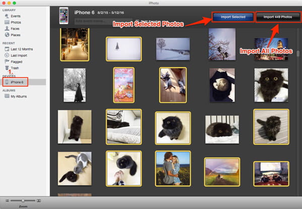 import photos from android to mac