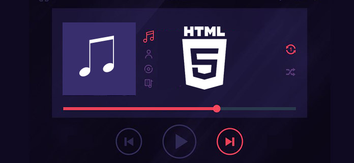 html5 audio player style