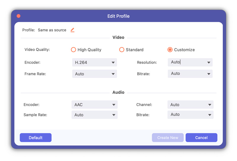 Profile Settings