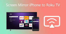 Screen Mirror iPhone Roku to TV