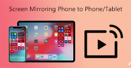 屏幕将电话镜像到手机平板电脑