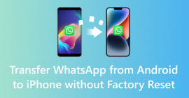 Transfer WhatsApp from Android to iPhone without Factory Reset