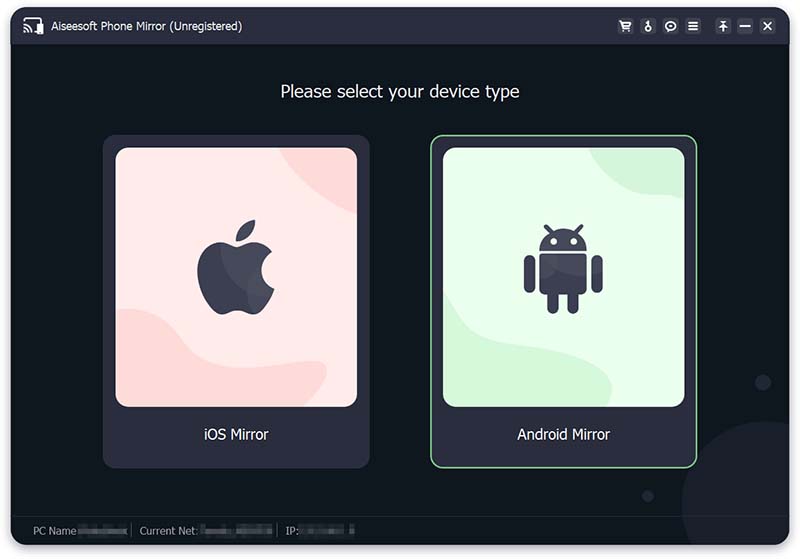 Choose Android Mirror