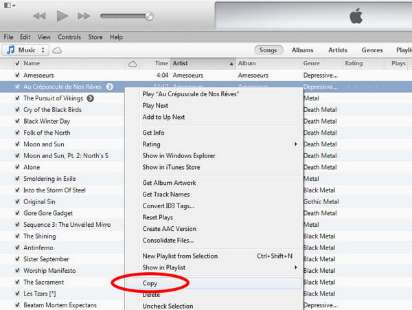 how to buy songs on itunes with android