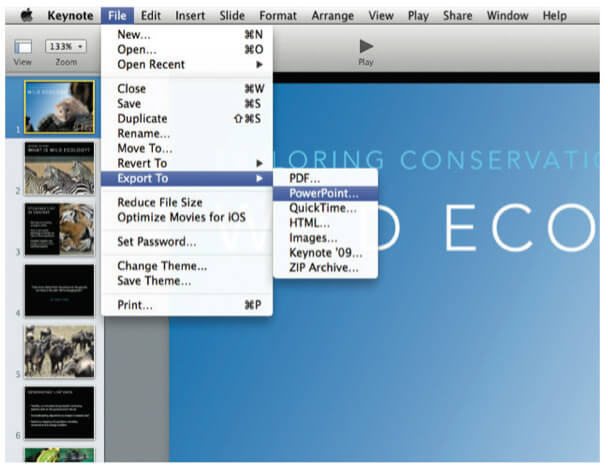 convert powerpoint to mac keynote