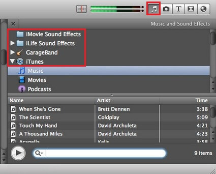 如何将背景音乐添加到iMovie（带音效）