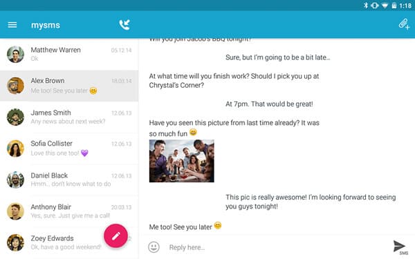 best texting app for mac andriod