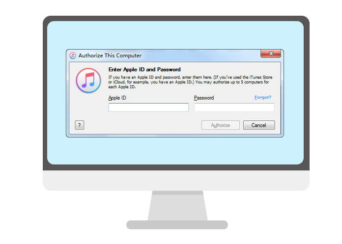 how to authorize a computer on new itunes