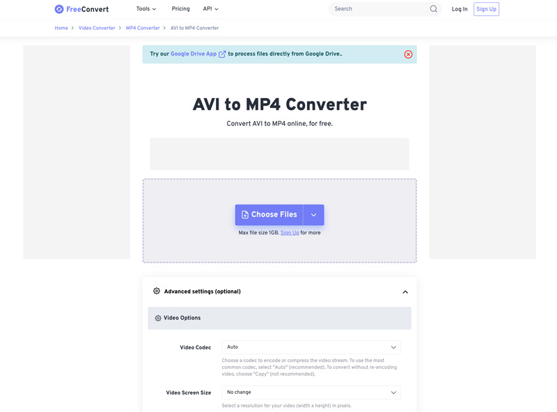 Freeconvert Avi to Mp4 Converter Online