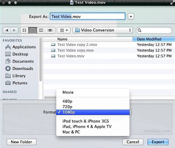 videos format for mac and pc