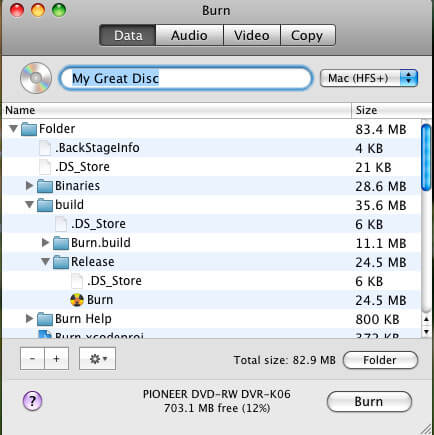 open sourve dvd burner software for mac