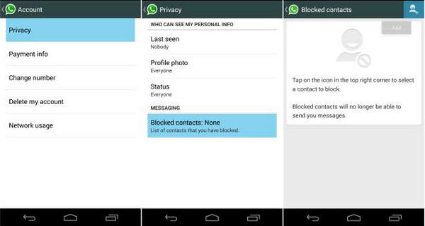 how to block someone on whatsapp wothout knowing them