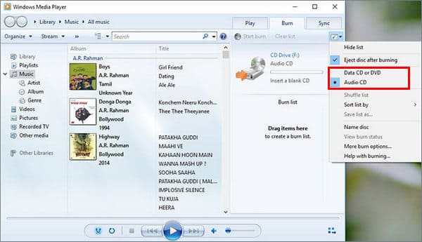 How to Burn a Music CD in Windows