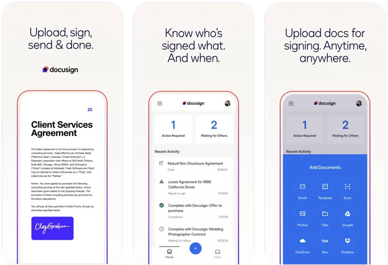 E Sign App Docusign