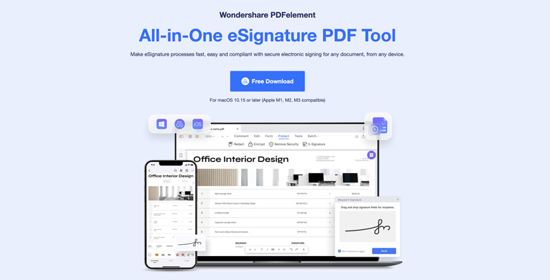 Electronic Signing App Pdfelement