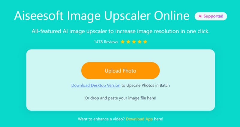 Aiseesoft Image Upscaler Online