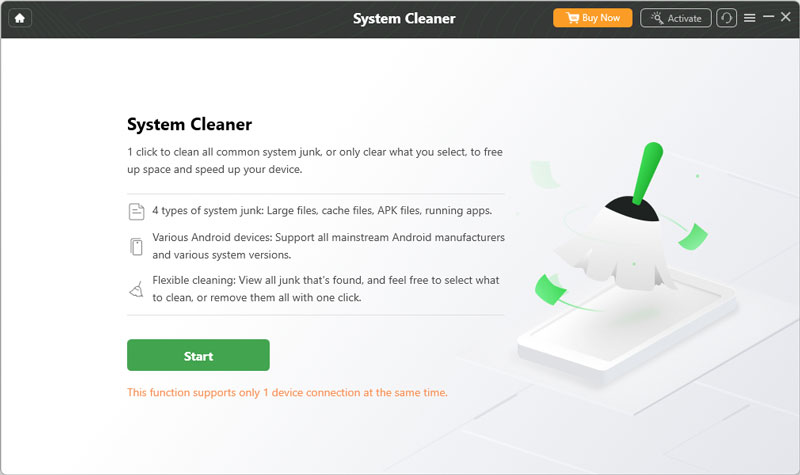 Droidkit System Cleaner Featruee