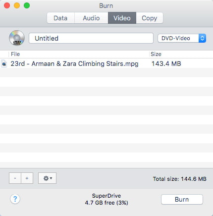 dvd video burner for mac