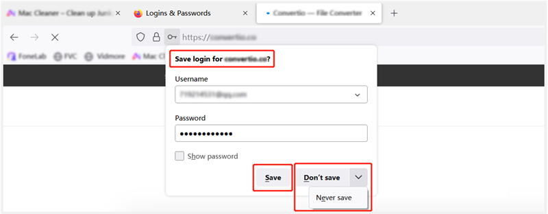 Firefox Password Manager Save Login
