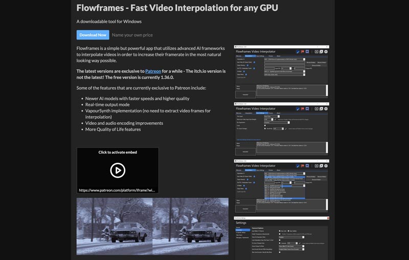 Flowframes Fast Video Interpolation