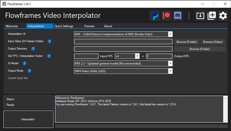 Flowframes Video Interpolator